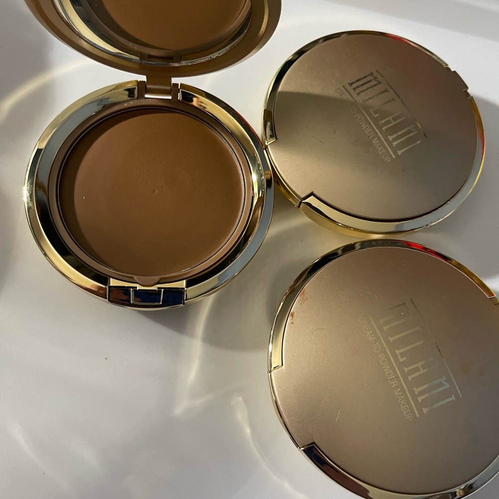 Milani Smooth Finish Cream to Powder #02 SPICED ALMOND  see All Pics. - Picture 2 of 3